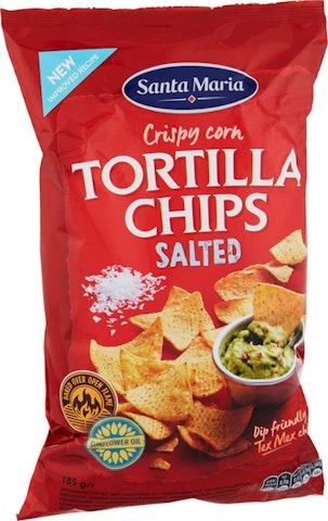 SM tex mex tortilla chips salted 185g