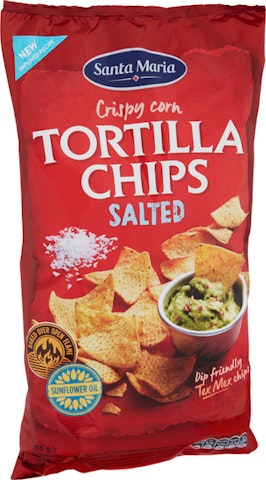 Santa Maria Tortilla Chips Salted suolatut maissilastut 475g