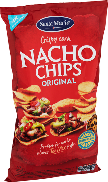 Santa Maria Nacho Chips maissilastut 475g