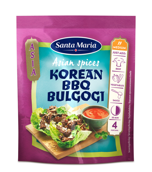 Santa Maria Asian Spices Korean BBQ Aasialainen Bulgogi -mausteseos 35g | K- Ruoka Verkkokauppa