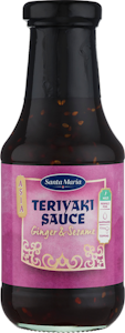 Santa Maria Teriyaki Sauce Ginger & Sesame, teriyakikastike inkiväärillä ja seesamilla 300ml