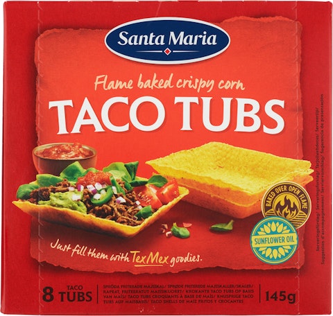 Santa Maria Tex Mex Taco Tubs 145g