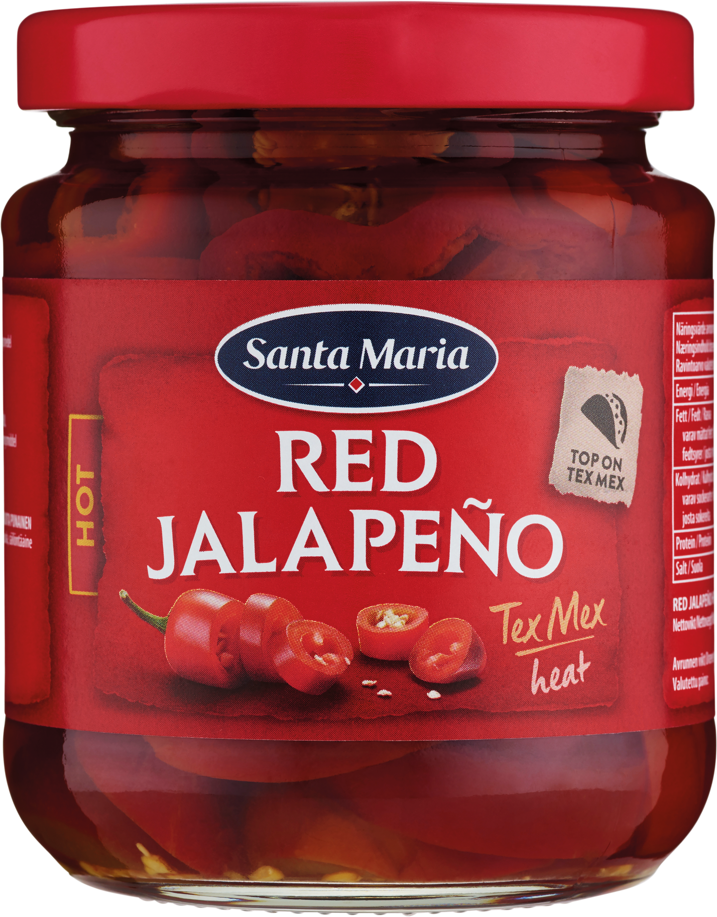 Santa Maria Red Jalapeño, chilipippuri 215g