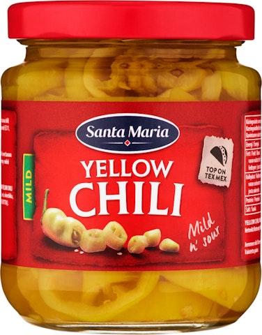 Santa Maria Tex Mex Yellow Mild Chili keltainen chili liemessä 215g/110g