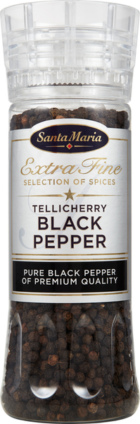 Santa Maria Tellicherry Black Pepper mustapippurimylly 210g