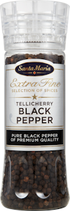 Santa Maria Tellicherry Black Pepper mustapippurimylly 210g