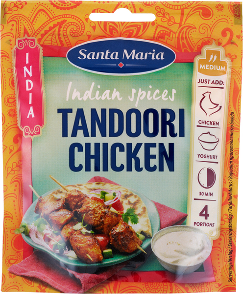 Santa Maria Indian Spices Tandoori Chicken, tandoori-mausteseos kanalle 35g