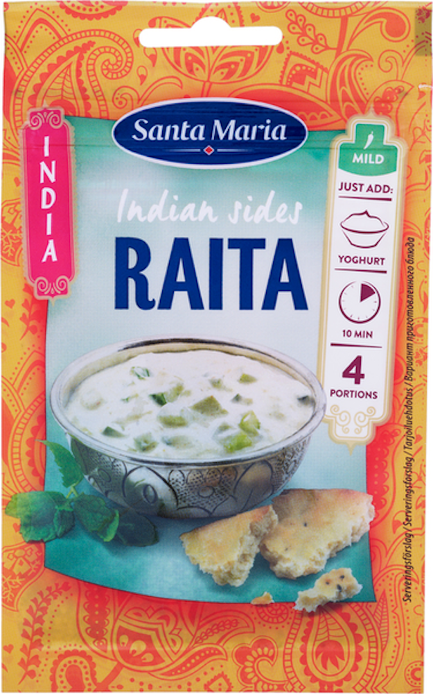 Santa Maria Indian Sides Raita, mintunmakuinen mausteseos 8g — HoReCa ...