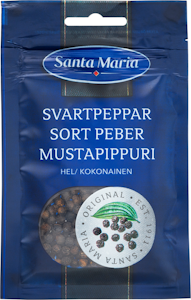 Santa Maria kokonainen Mustapippuri,  pussi 22g