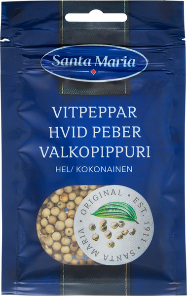 Santa Maria Valkopippuri kokonainen, pussi 24g