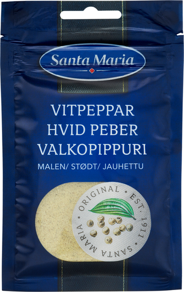 Santa Maria Valkopippuri jauhettu, pussi 22g