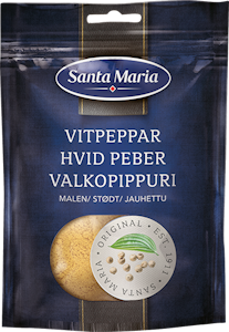 Santa Maria Valkopippuri jauhettu,  pussi 70g