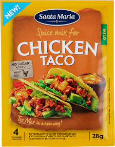 Santa Maria Chicken Taco Spice Mix mausteseos kanalle 28g