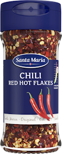 Santa Maria Red Hot Chili Flakes, tulinen rouhittu chiliseos, 28g