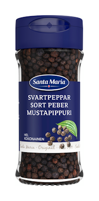 Santa Maria Mustapippuri kokonainen, purkki 35g