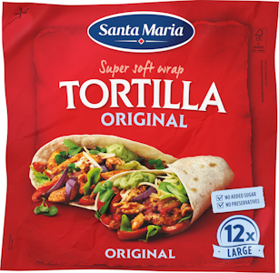 Santa Maria Tortilla Original Large vehnätortilla 12 kpl, 742 g