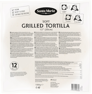 Santa Maria Soft Tortilla Grilled 30cm 1080g/12kpl