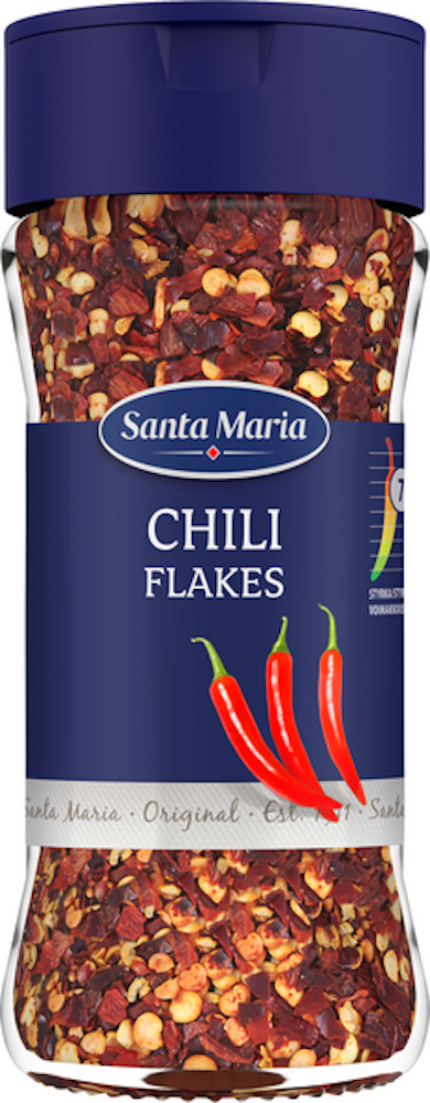 Santa Maria chili flakes 39g - HoReCa-tukku Kespro