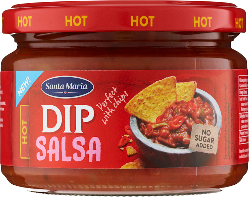 Santa Maria tex mex salsa dip hot 250g — HoReCa-tukku Kespro