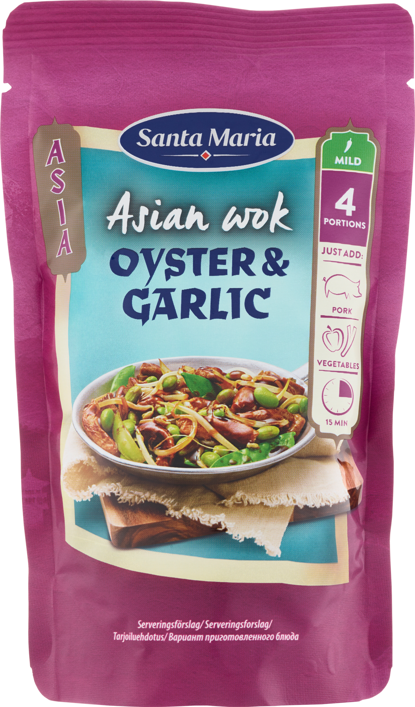 SM Asian Wok maustekastike 150g Oyst-Garlic