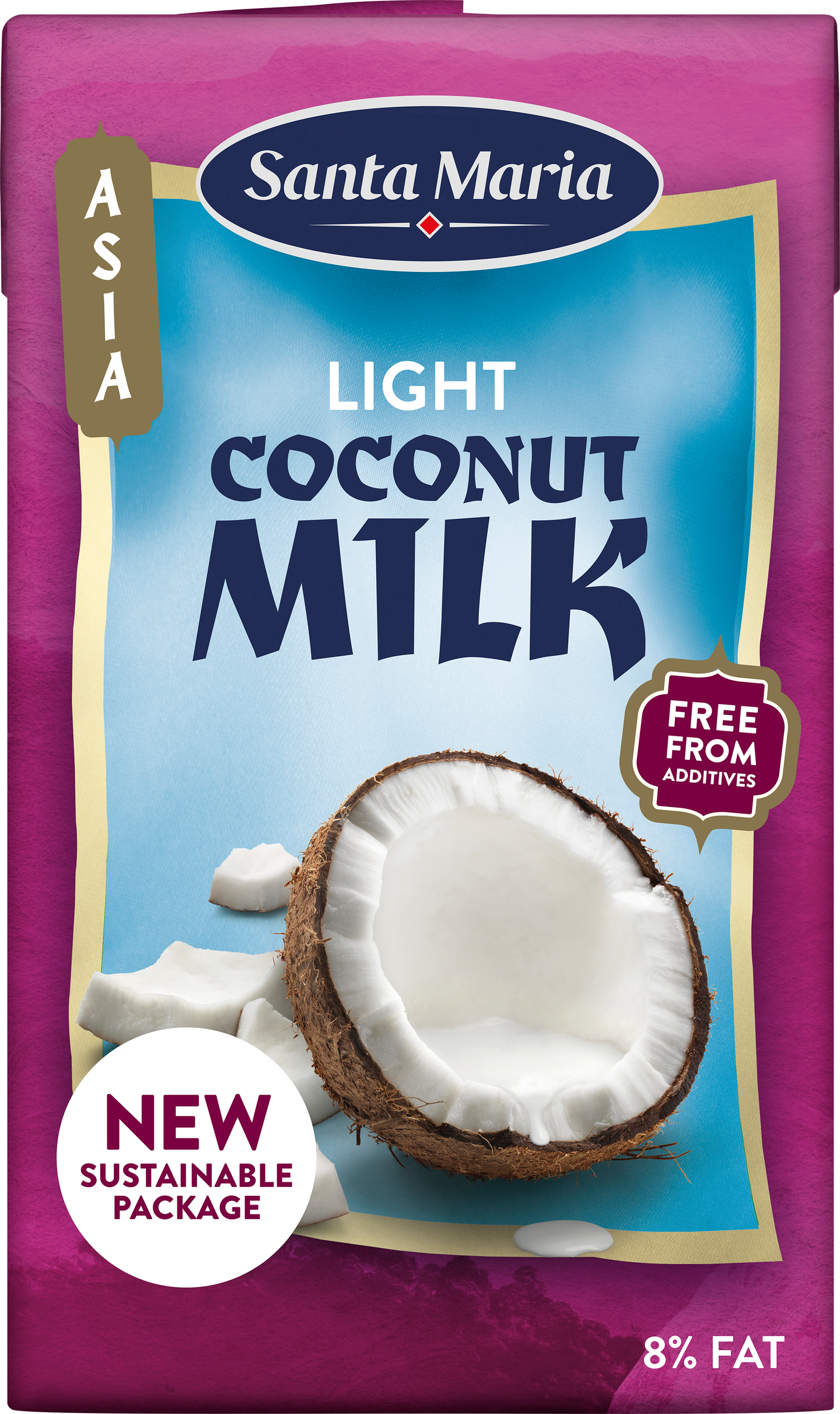 Santa Maria Coconut Milk Light Kookosmaito Vähärasvainen 250ml
