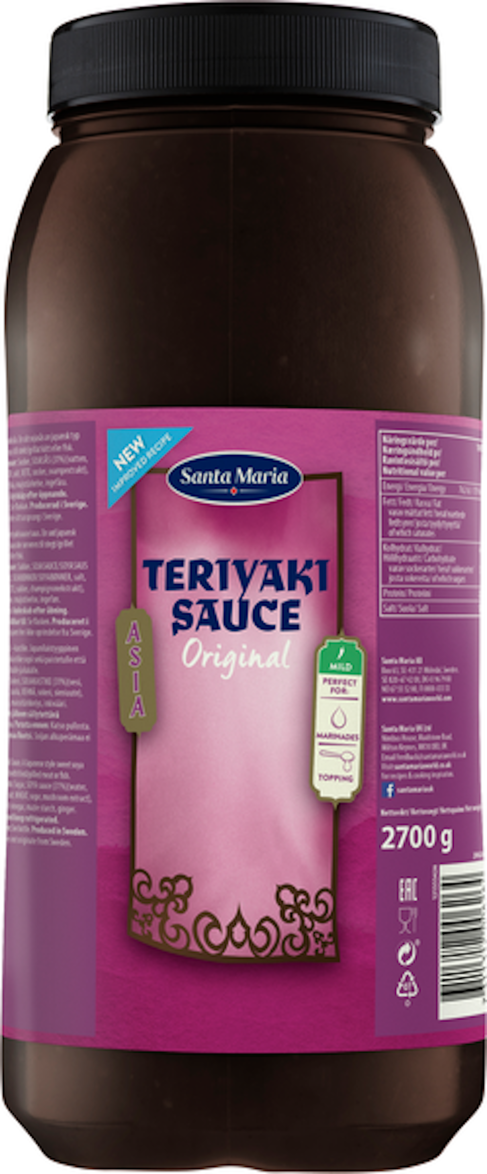 Santa Maria Asia Teriyaki Sauce Original 2700g — HoReCatukku Kespro