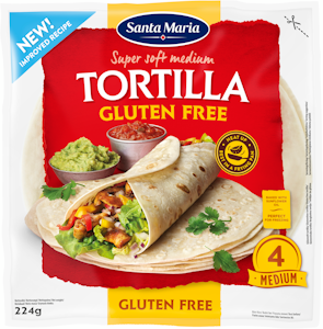 Santa Maria Gluteeniton Tortilla 4 kpl 224g