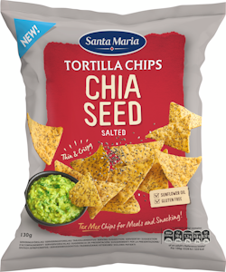 Santa Maria Tortilla Chips 130g Chia Seed