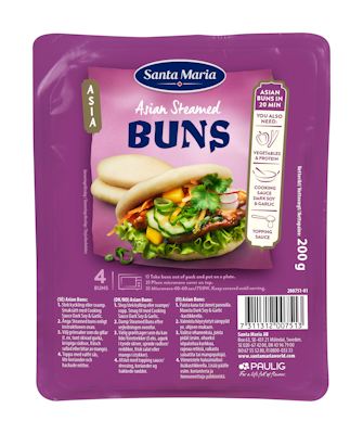 Santa Maria Asian Steamed Buns Bao 200g