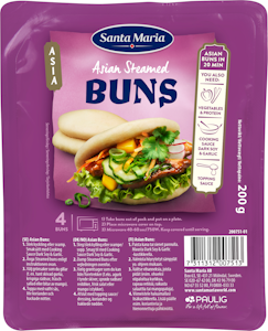 Santa Maria Asian Steamed Buns Bao 200g