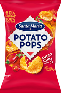 Santa Maria Potato Pops sipsi 100g sweet chili