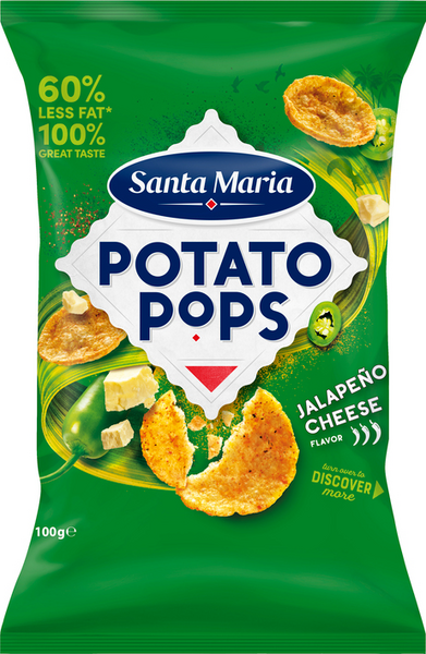 Santa Maria Potato Pops sipsi 100g jalapeno-juusto