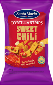 Santa Maria 185g Tortilla Strips Sweet Chili -maissitortillalastut