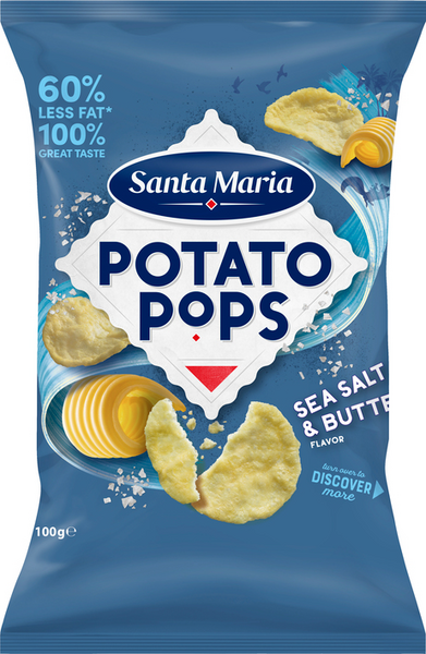 Santa Maria Potato Pops sipsi 100g merisuola-voi