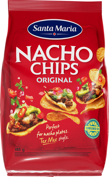 Santa Maria Nacho Chips maissilastut 185g
