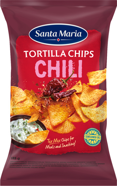 Santa Maria Tortilla Chips Chili 185g