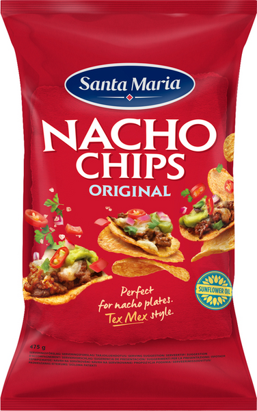 Santa Maria nacho chips orginal 475g