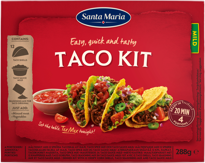 Santa Maria Taco Dinner Kit ateriapakkaus 288g