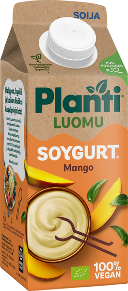 Planti soygurt 750g mango luomu