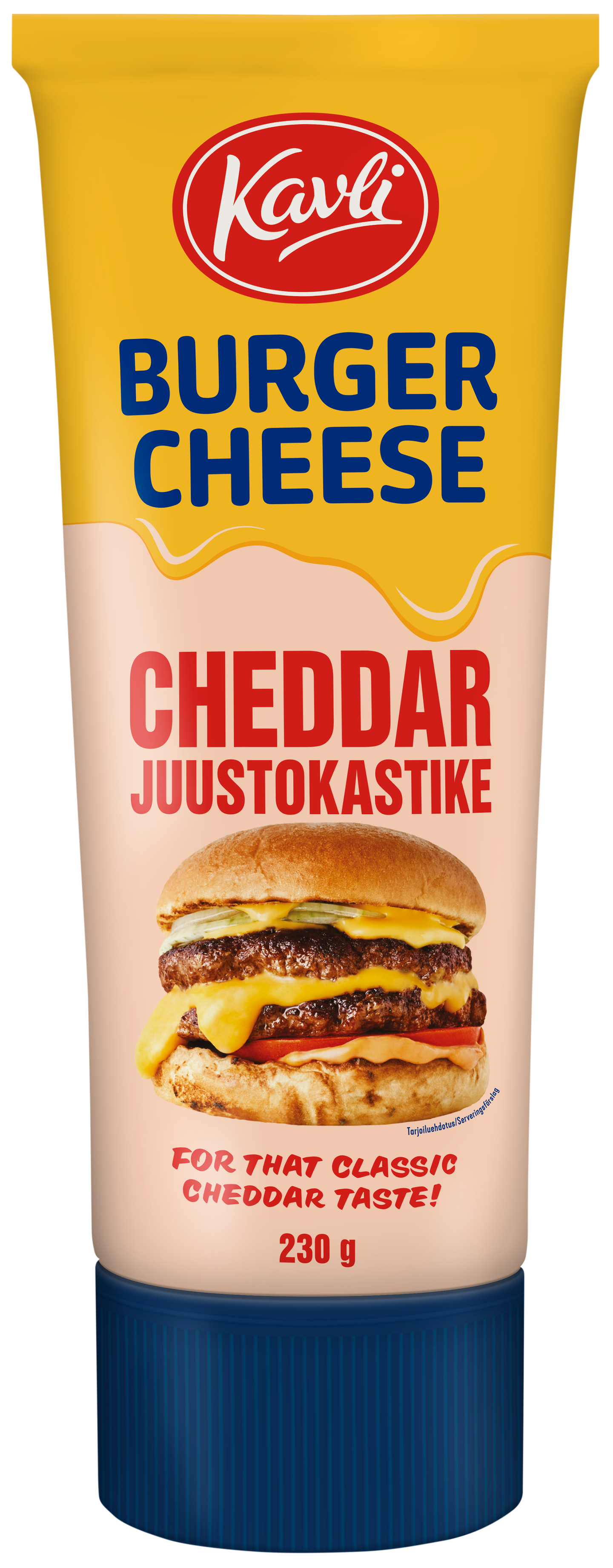 Kavli Burger Cheese Cheddar cheddarjuustokastike 230g 80kpl QPA