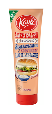 Kavli hampurilaiskastike 230g sourcream & onion