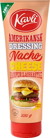Kavli Hampurilaiskastike Nacho Cheese 230g