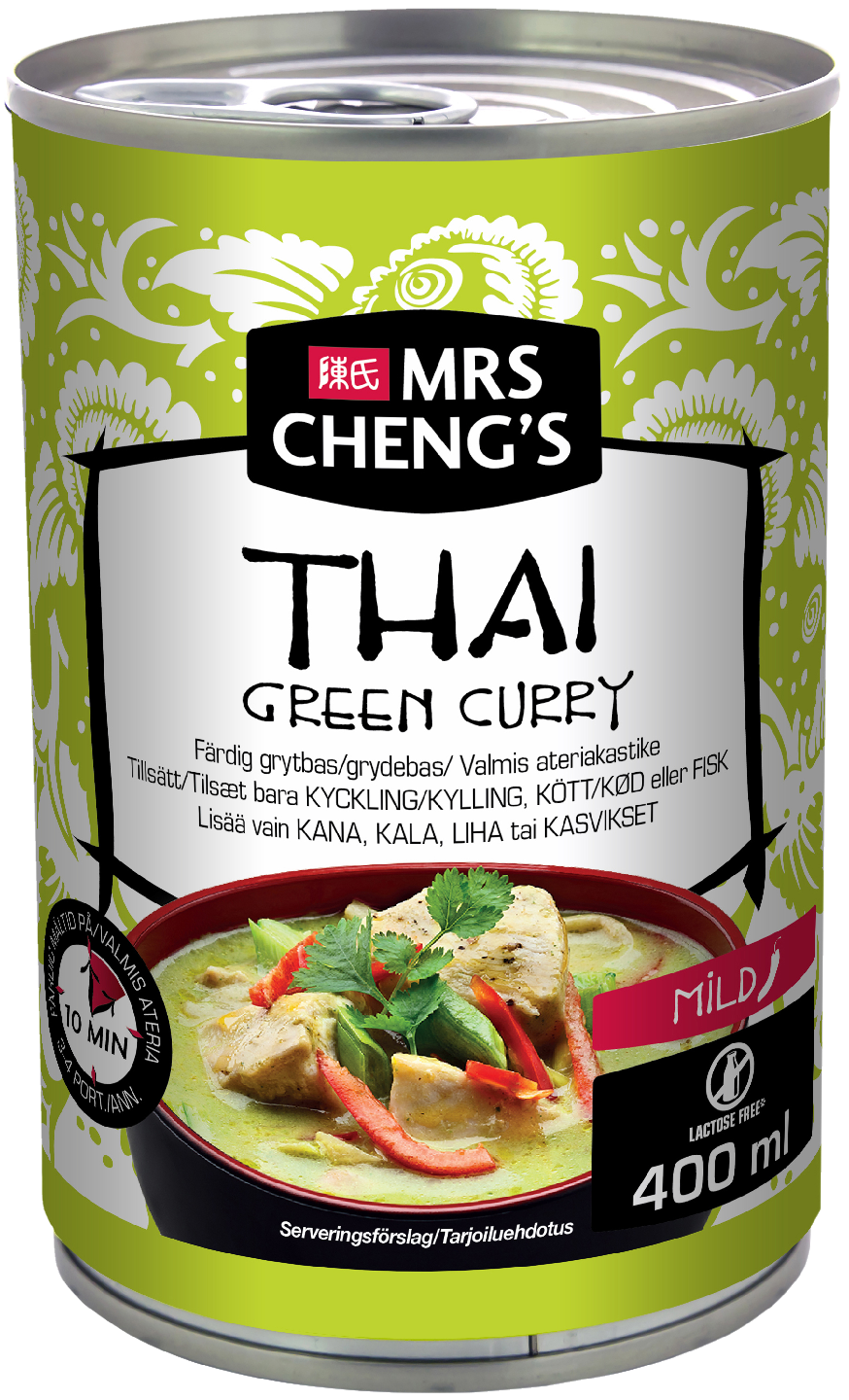Mrs Chengs ateriakastike 400ml Thai Green