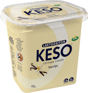 Arla Keso laktoositon raejuusto 450g vanilja