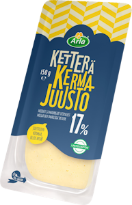 Arla Ketterä kermajuusto 17% viipale 150g