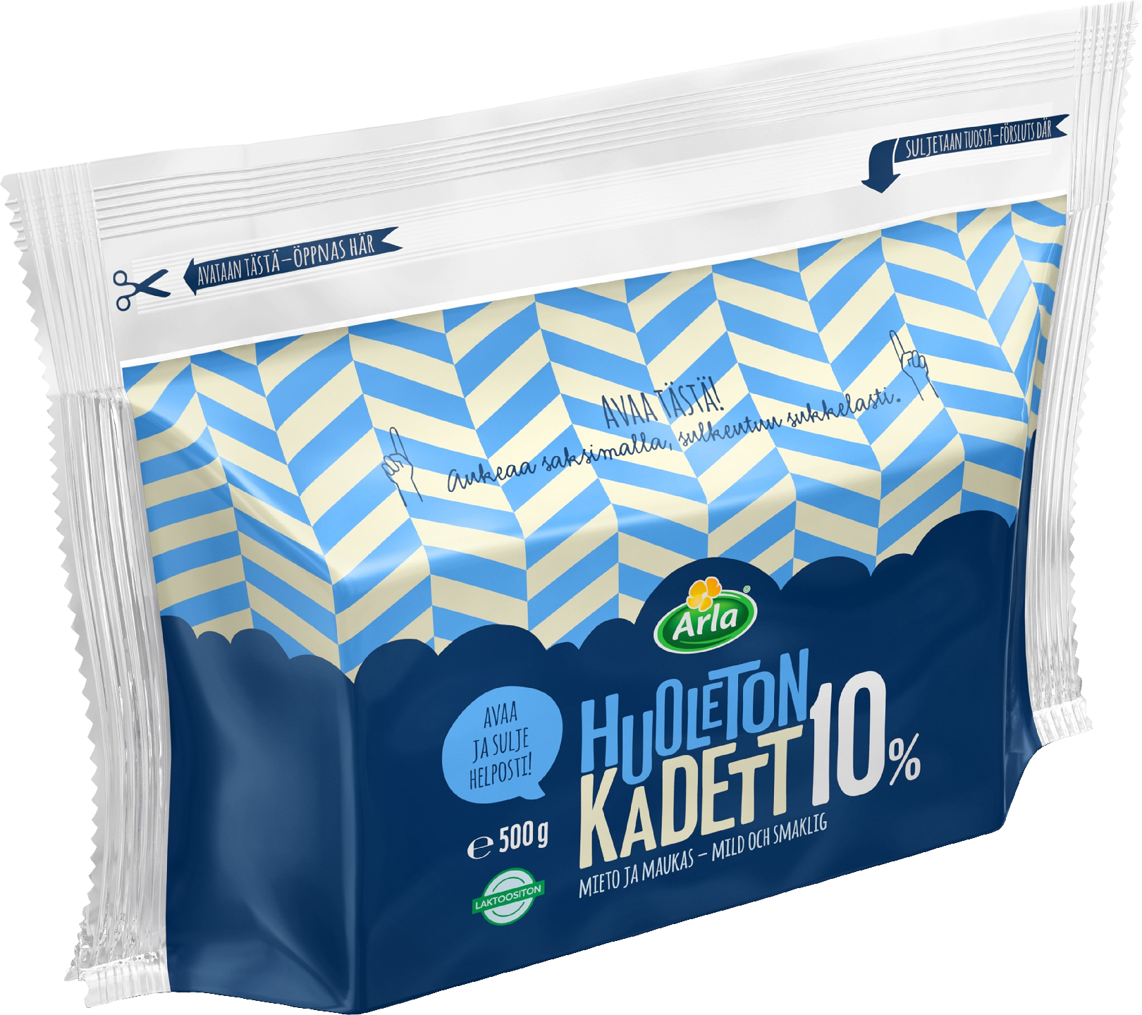 Arla Huoleton Kadett juusto 10% 500g