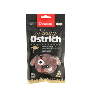 Dogman Meaty Ostrich Kuutiot strutsista 80g