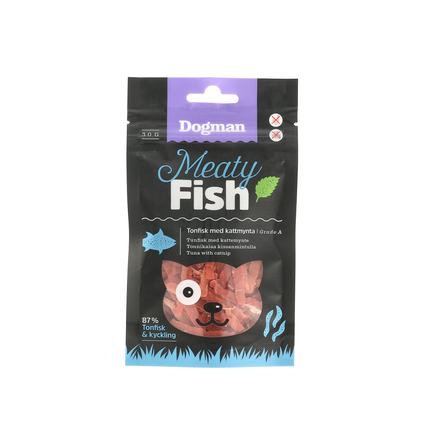 Dogman MeatyFish tonnikalaa kissanmintulla 30g
