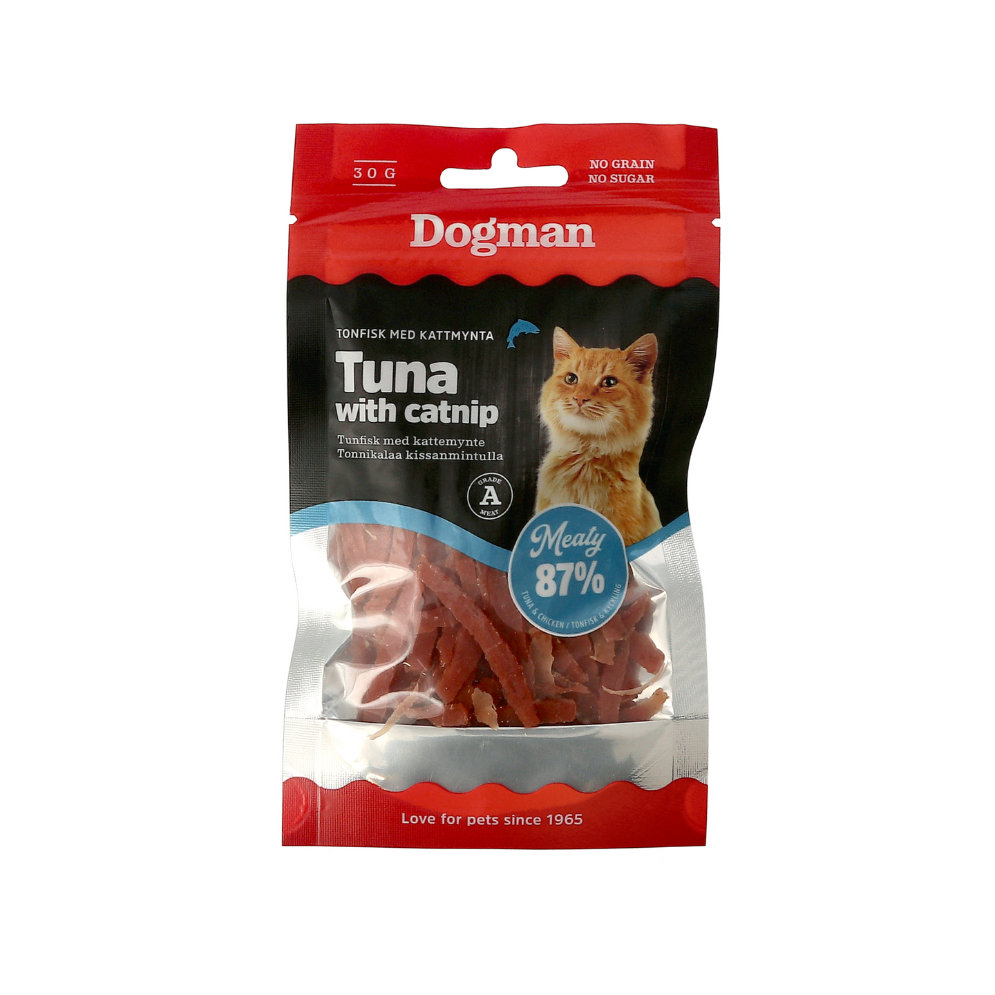 Dogman MeatyFish tonnikalaa kissanmintulla 30g