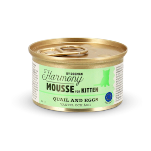 Dogman Harmony mousse kissanpennuille viiriäistä ja kananmunaa 85g